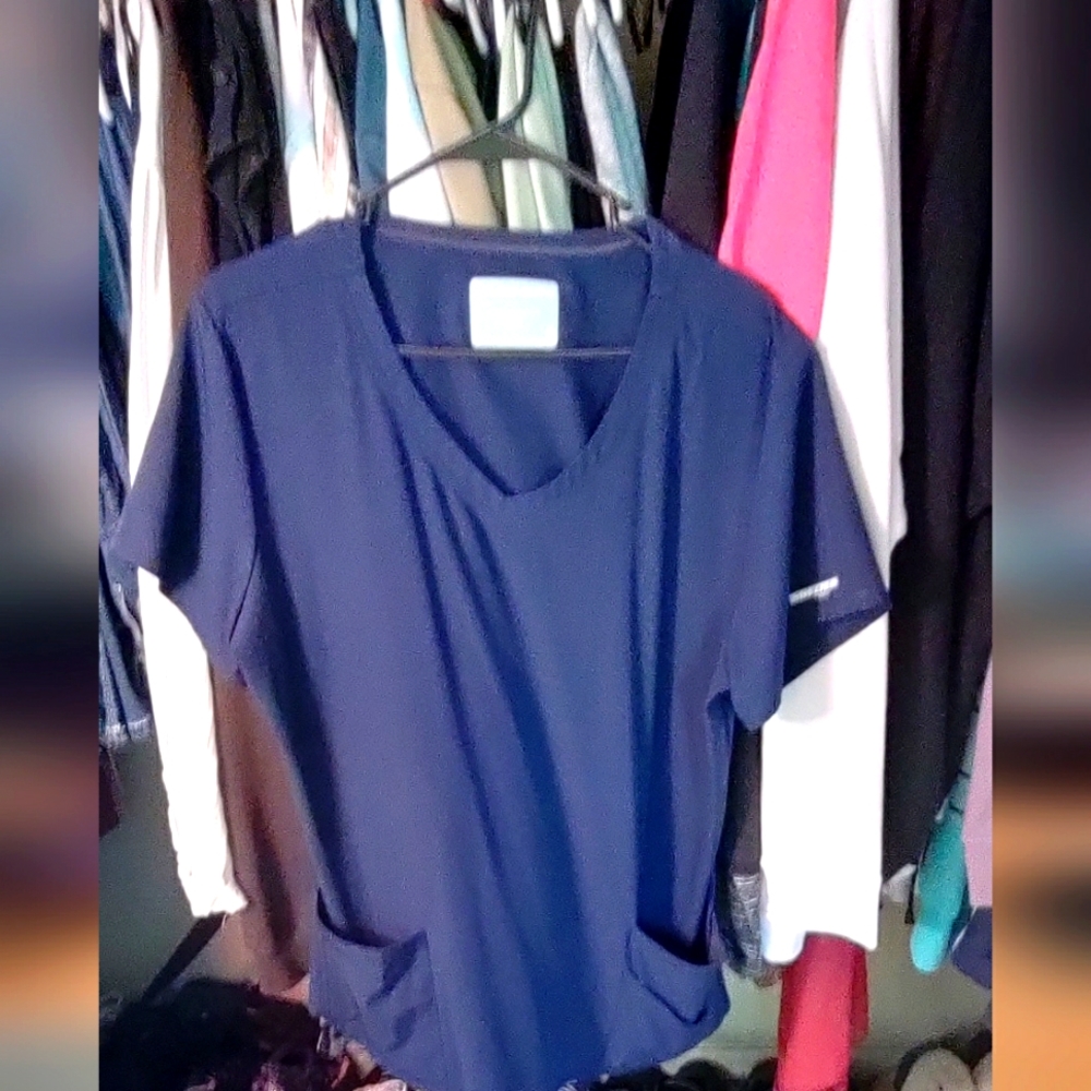 Skechers by Barco SCRUB TOP Size XL, NAVY BLUE, LIKE NEW CONDITION!